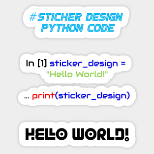 Sticker Design Programming | Python Code True Color Sticker